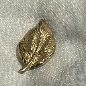 Gold Leaf Brooch
